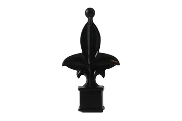 Sort metal hegn Dekorativt tilbehør Finials Spears Gate Post Finials Topper